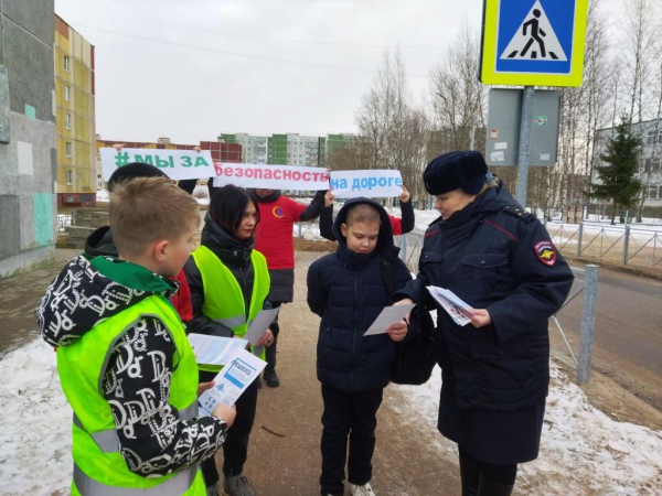 В Удомле прошла акция «Пешеход! На переход!»