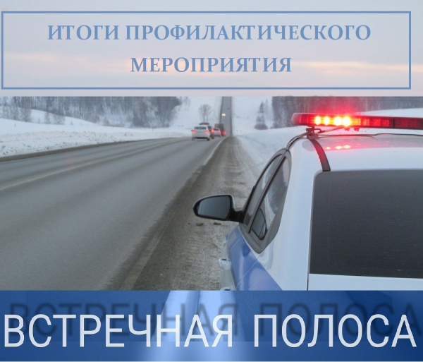 Удомельская Госавтоинспекция подвела итоги профилактического мероприятия «Встречная полоса»