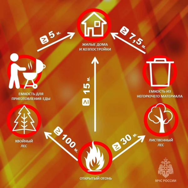 Отдел надзорной деятельности и профилактической работы по Удомельскому и Лесному районам по Тверской области напоминает правила разведения огня на участках