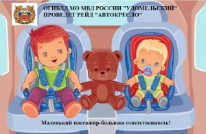 В Удомле сотрудники отделения ГИБДД  проведут профилактическое мероприятие «Автокресло».