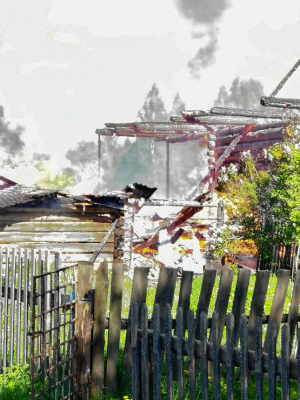 При пожаре дома в д. Касково погиб человек