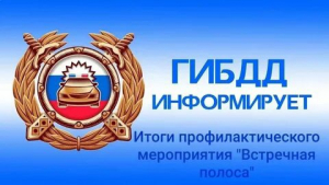 Итоги профилактического мероприятия «Встречная полоса»