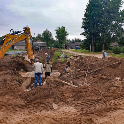 В д. Дерягино проводят капитальный ремонт системы теплоснабжения