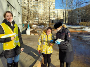 Сотрудники Госавтоинспекции в Удомле, совместно с &laquo;Родительским патрулем&raquo; детского сада &laquo;Улыбка&raquo; напомнили родителям - водителям о правилах перевозки маленьких пассажиров.