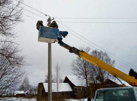 На сельских территориях округа проведена замена 200 светильников наружного освещения