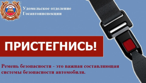 Госавтоинспекция обращает внимание водителей и пассажиров на обязательное использование ремней безопасности