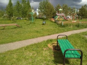 Установка скамеек