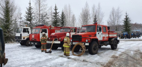 Смотр сил и средств готовности Удомельского городского округа к пожароопасному периоду 2021 года