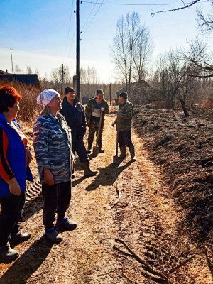 Предотвращено распространение огня на сельских территориях