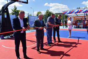 В Удомле открылся современный баскетбольный стадион международного уровня