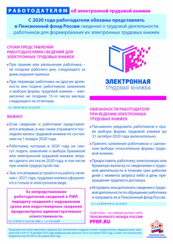 Работодателям об эллектронной трудовой книжке