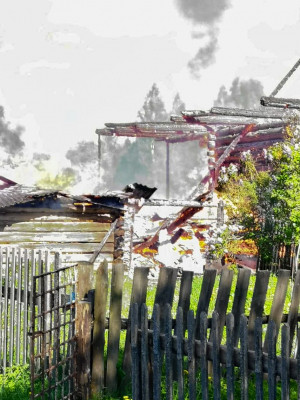 При пожаре дома в д. Касково погиб человек