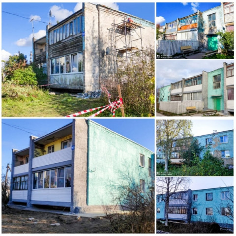 В многоквартирном доме №15 в деревне Ряд осуществлена приёмка работ по устранению аварийной ситуации